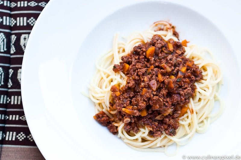 Lammhack & Rinderhack Spaghetti Bolognese