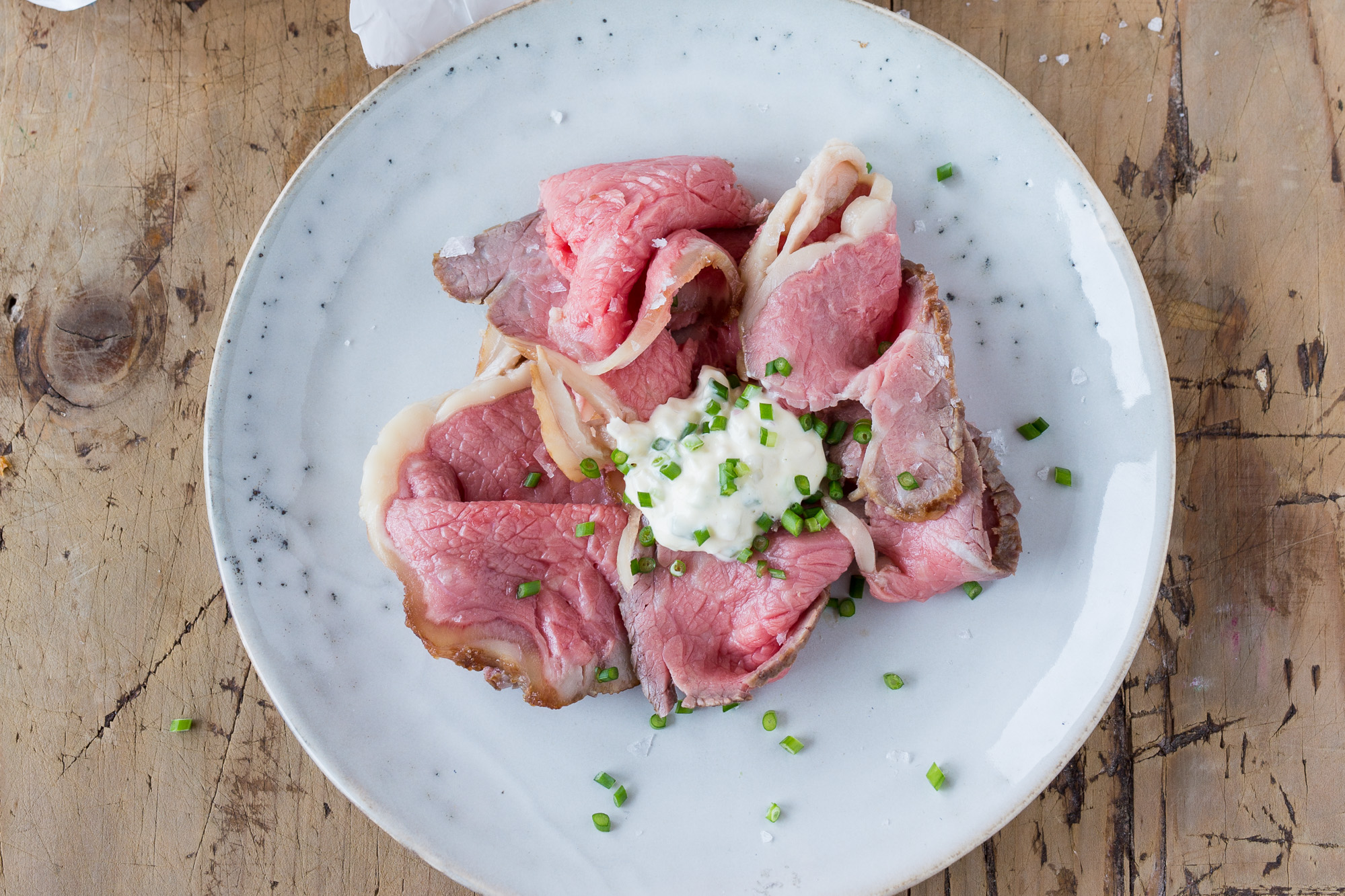 Roastbeef mit Remouladen-Sauce