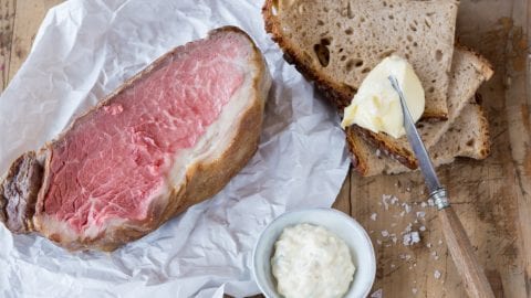 Roastbeef mit Remouladen-Sauce