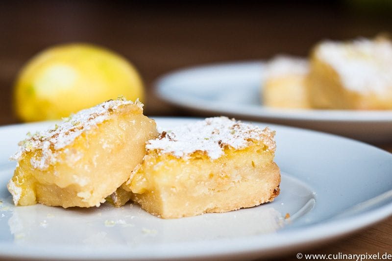 Lemon Bars Rezept saftige Zitronen-Brownies | culinary pixel