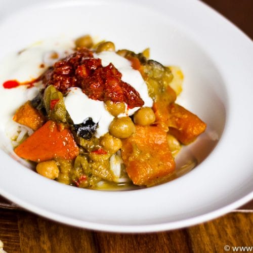 Curry mit Kicherrbsen und Gemüse