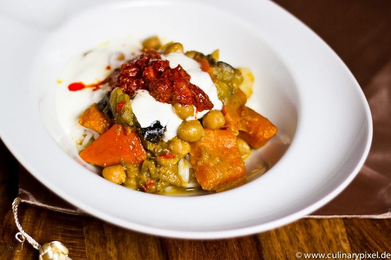 Curry mit Kicherrbsen und Gemüse