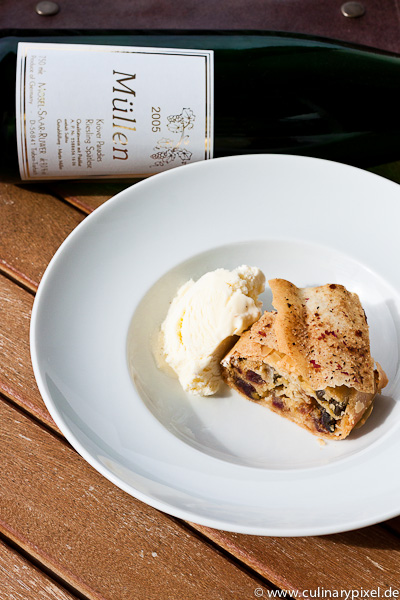 Müllen Spätlese Kröver Paradies - Yufkateig Strudel