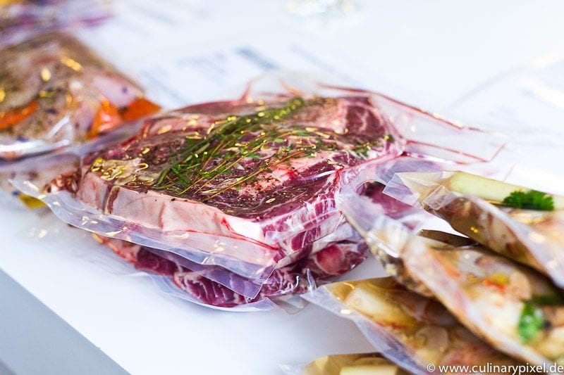 Steak vakuumiert für Sous Vide