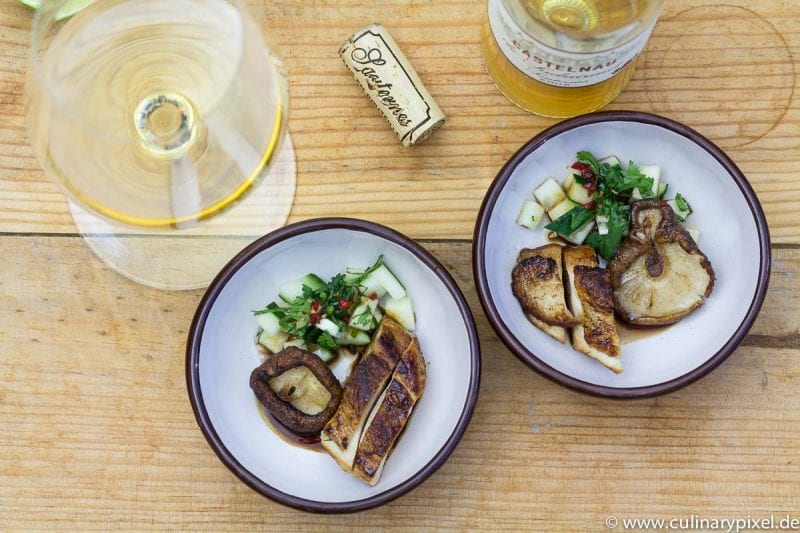 Hähnchen, Shitake und Sauternes