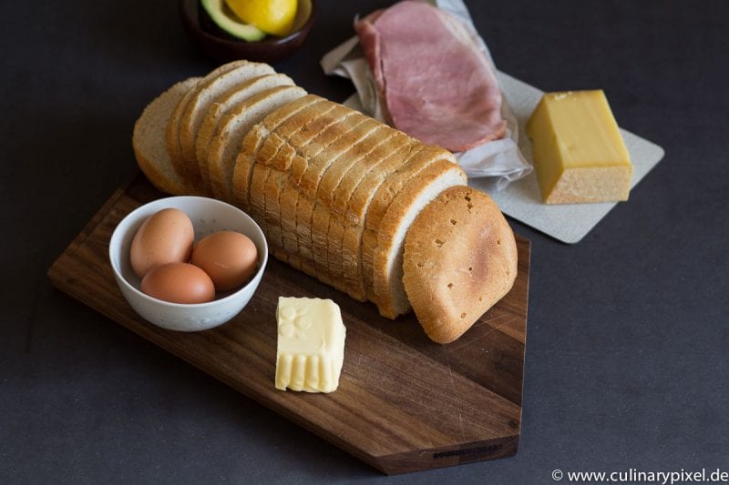 Schinken Käse Toast mit Ei zum Osterfrühstück