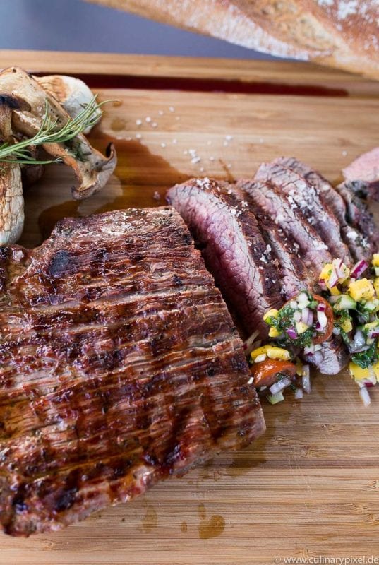 Flank Steak vom Big Green Egg culinary pixel
