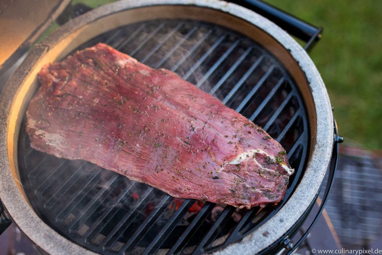 Flank Steak vom Big Green Egg culinary pixel