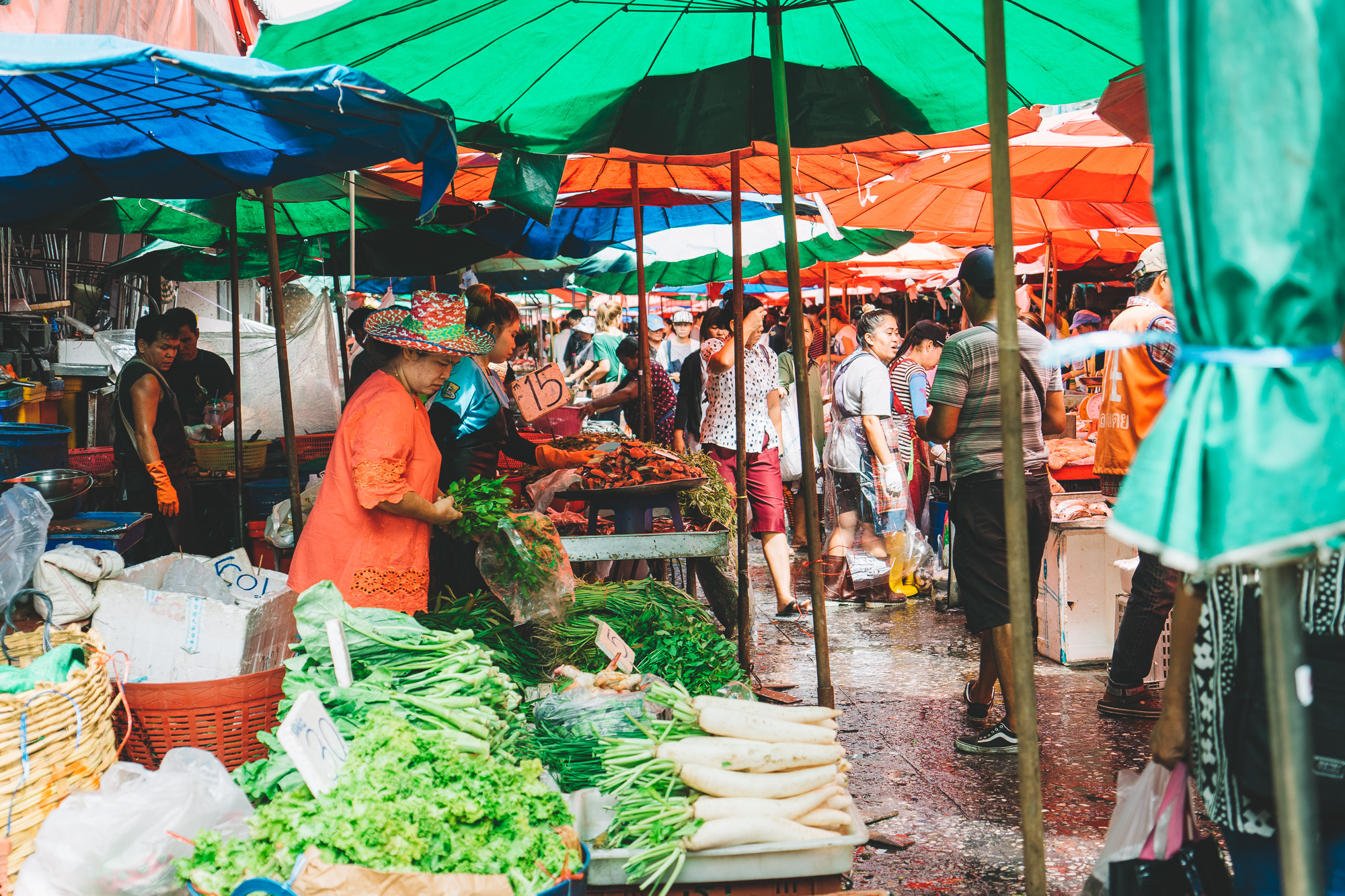 Khlong Toei Market Bangkok Thailand