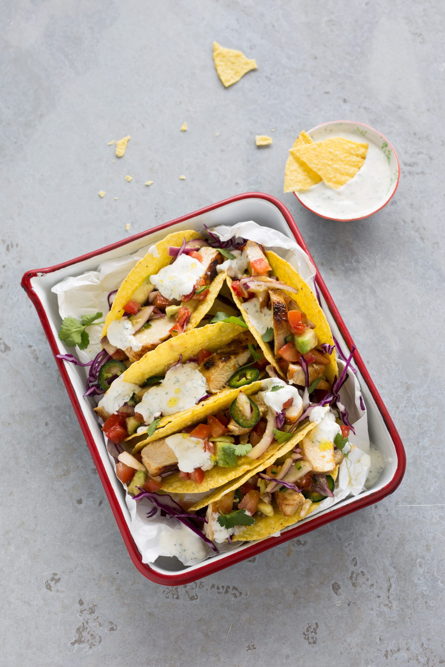 Tacos mit Huhn 