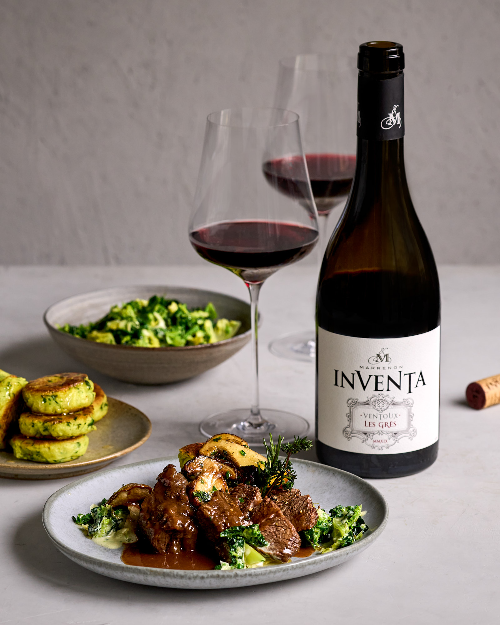 Rezept für geschmorte Rinderbacken zum Rotwein